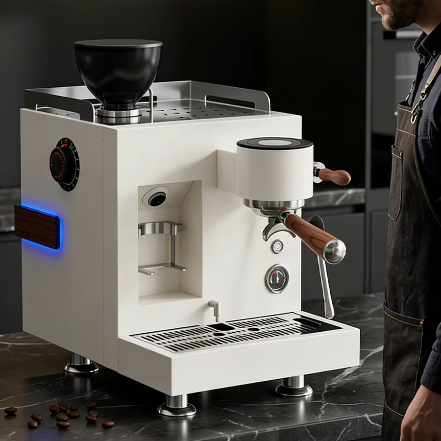 Coffee Grinder Burr - Умный дисплей, 64-мм плоские жернова, экстрактор,