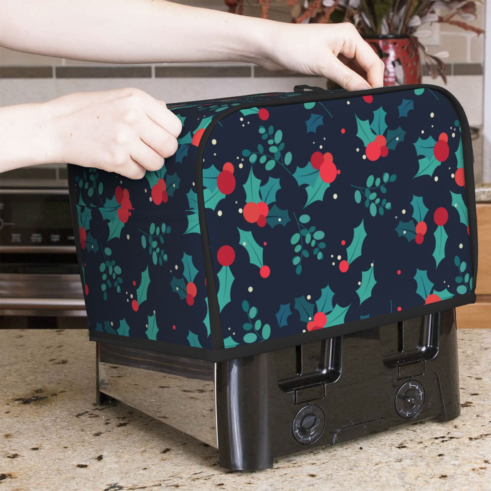 Toaster 4 Slice - Рождественский чехол для тостера с фруктовым