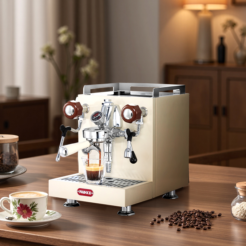 Espresso Machine Semi Auto - Кофемашина с двойным бойлером MDK White