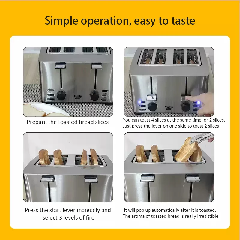 Коммерческий отель и домашний  – обзор и цена Toaster 4 Slice